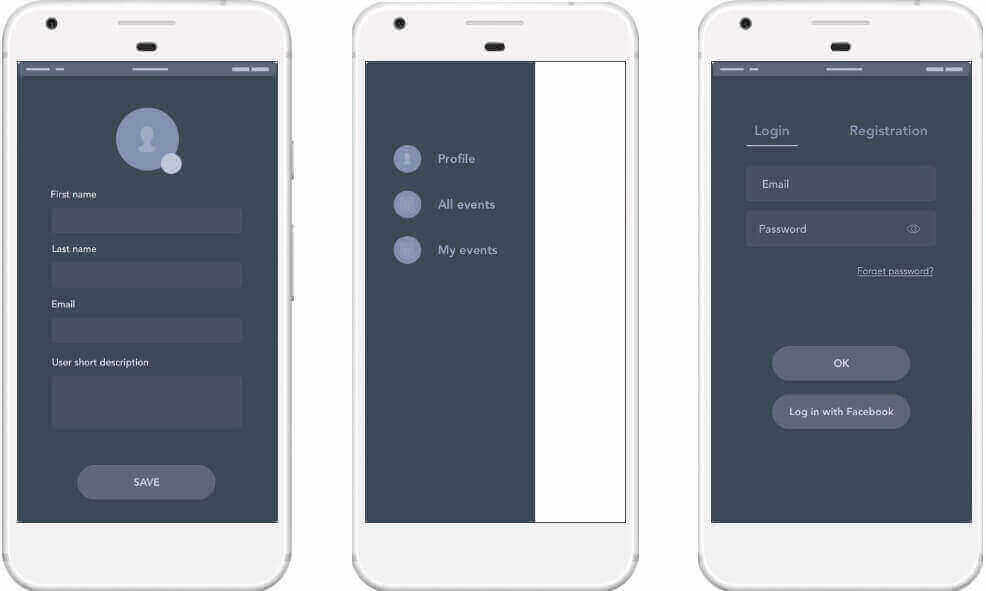 the app solutions mobile app prototype example