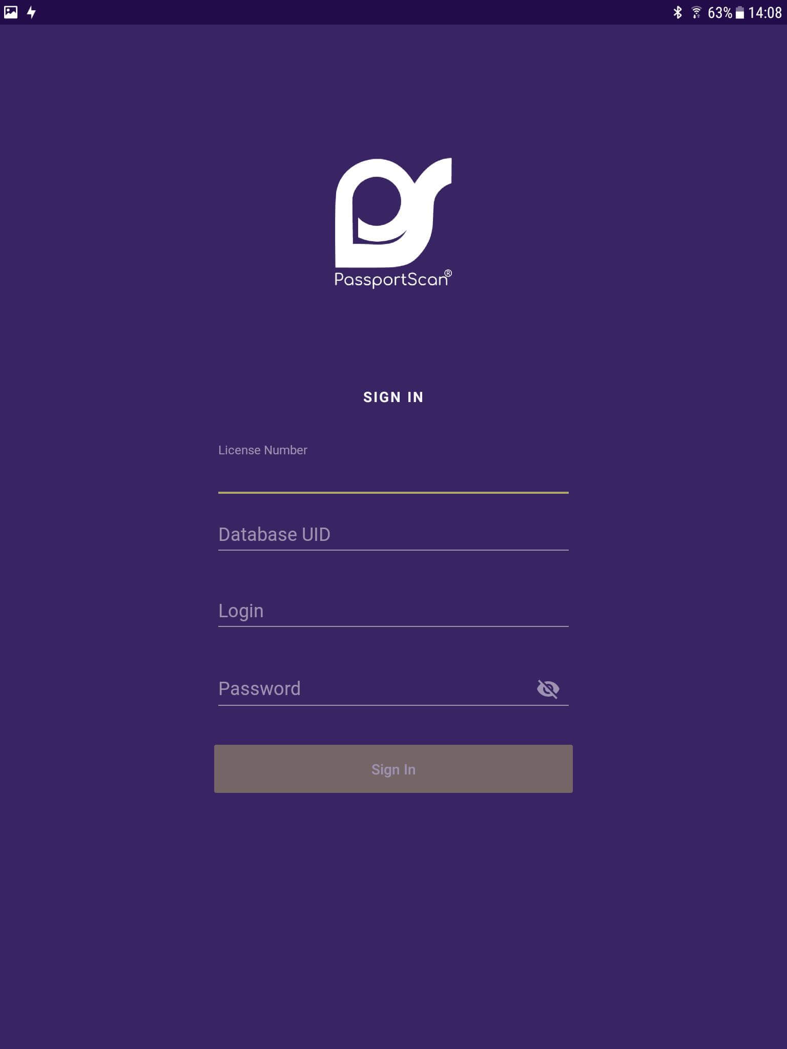 Passportscan app development