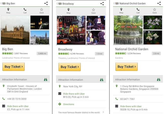 TripAdvisor app users also can create a cheaper