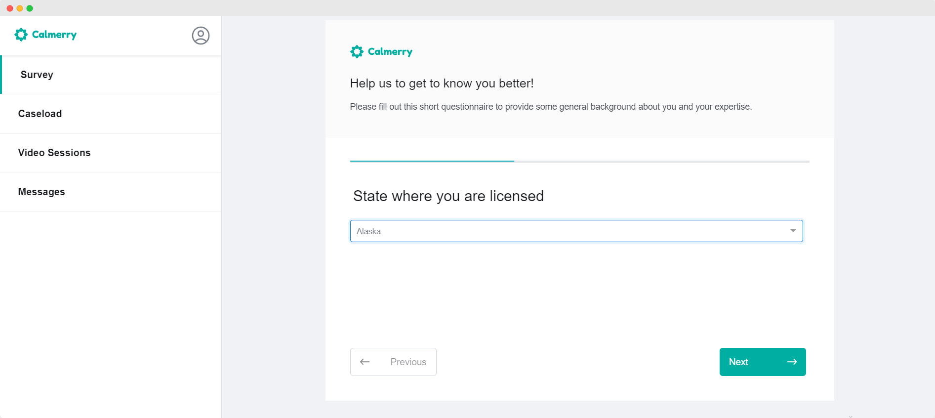 calmerry therapist app