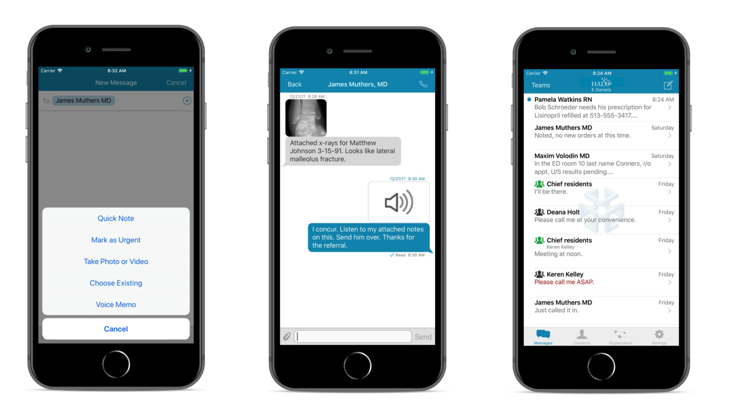 Clinical communication app