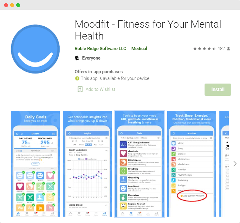 moodmission application for mental health