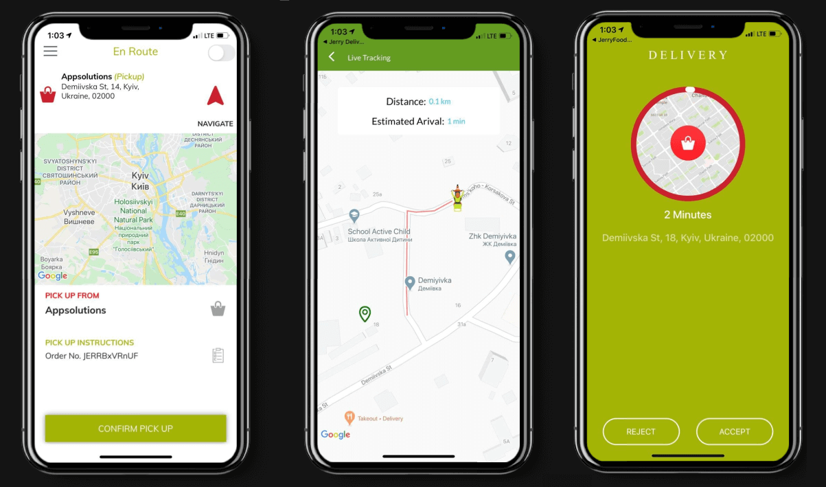 courier app example the app solutions